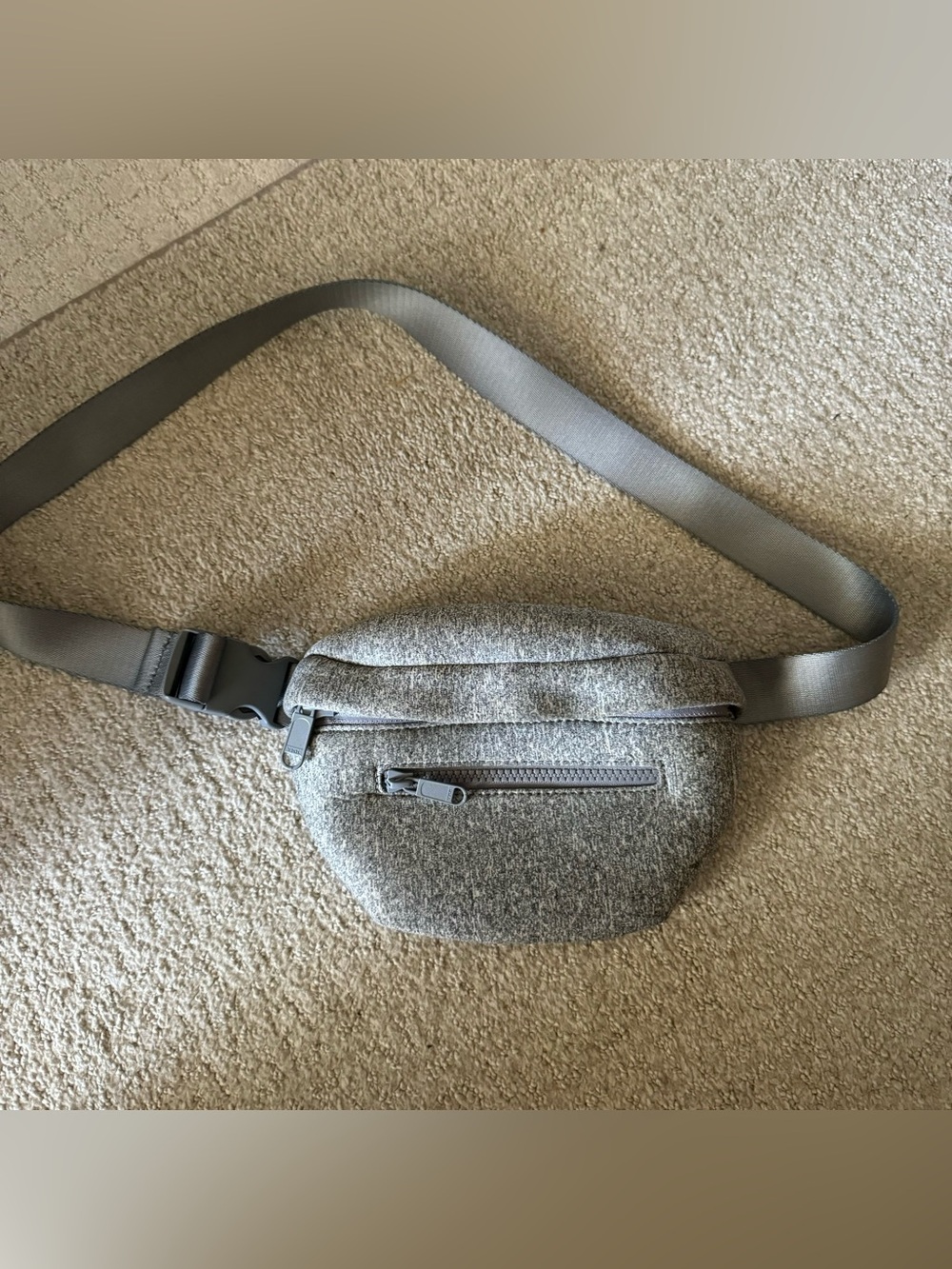Quince Neoprene Gray All Day Belt Bag